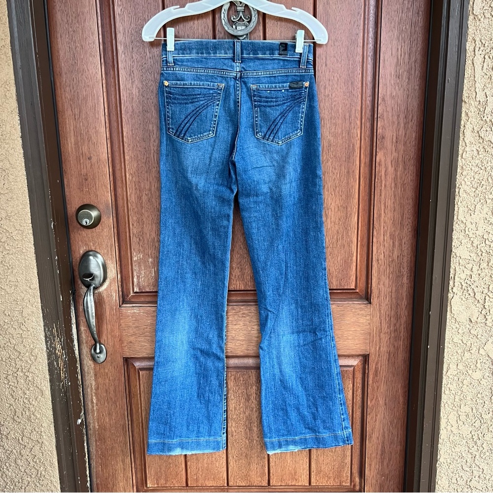 7 For All Mankind Blue Flare Jeans